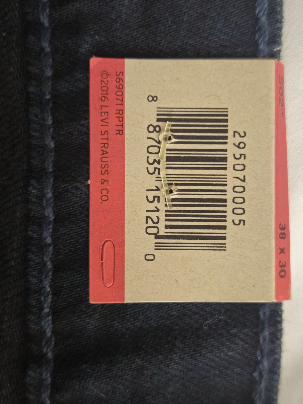 Levi's Men’s Black Straight Jeans 38 X 30